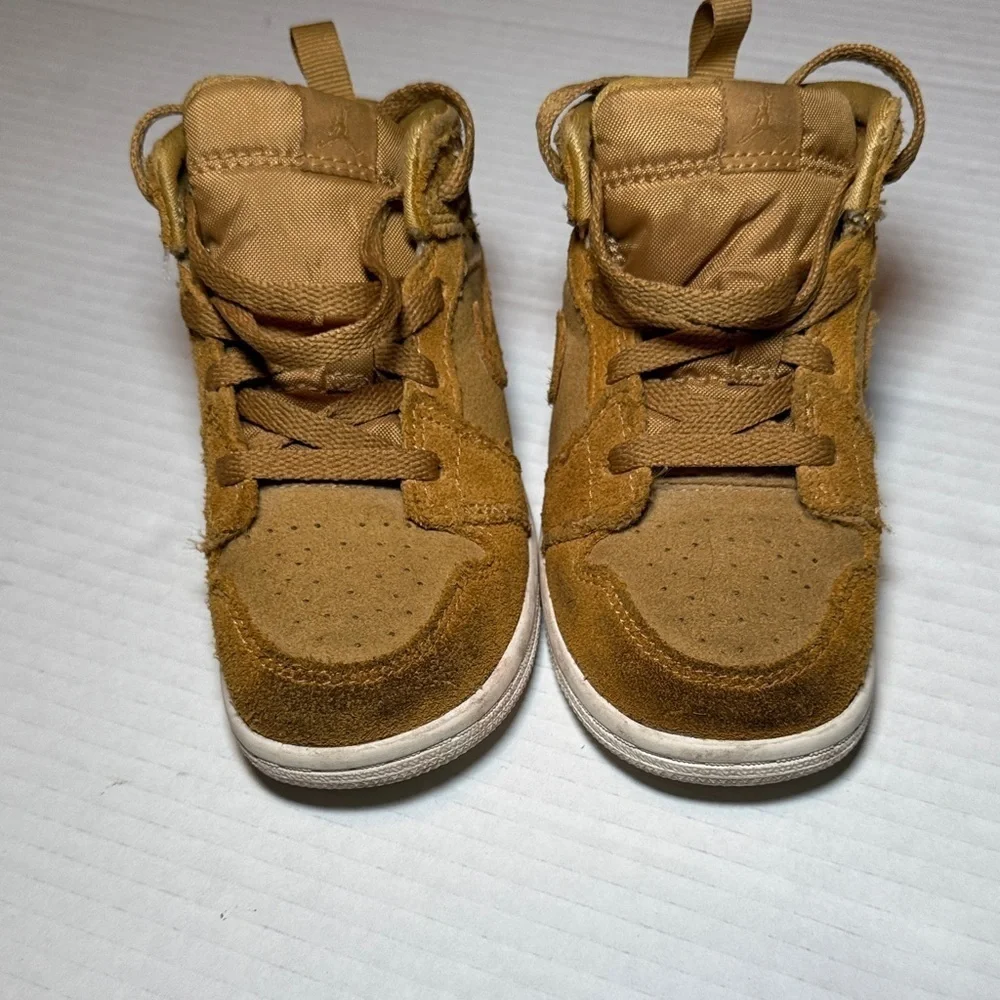 Nike RARE Air Jordan 1 Retro Mid BT Wheat Toddler Shoes Size 8C & 12